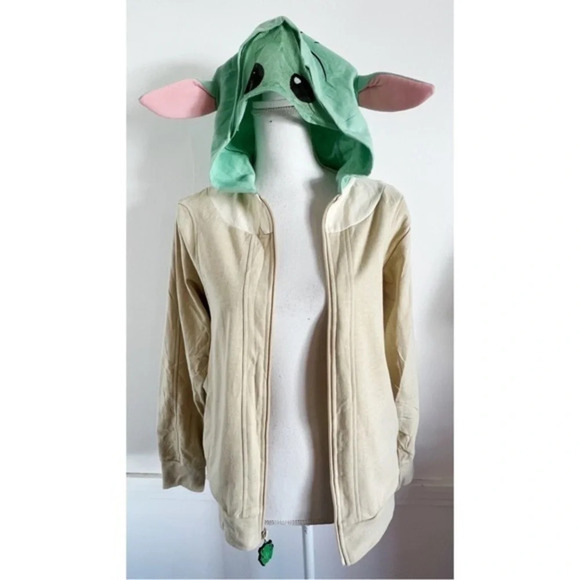 Star Wars Other - Star Wars Disney • Mandalorean Baby Yoda Full Zip Hoodie